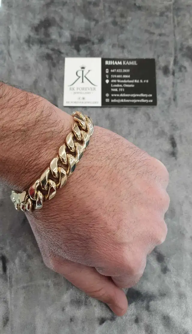 10k yellow gold bracelet # 356_5 - Photo 9