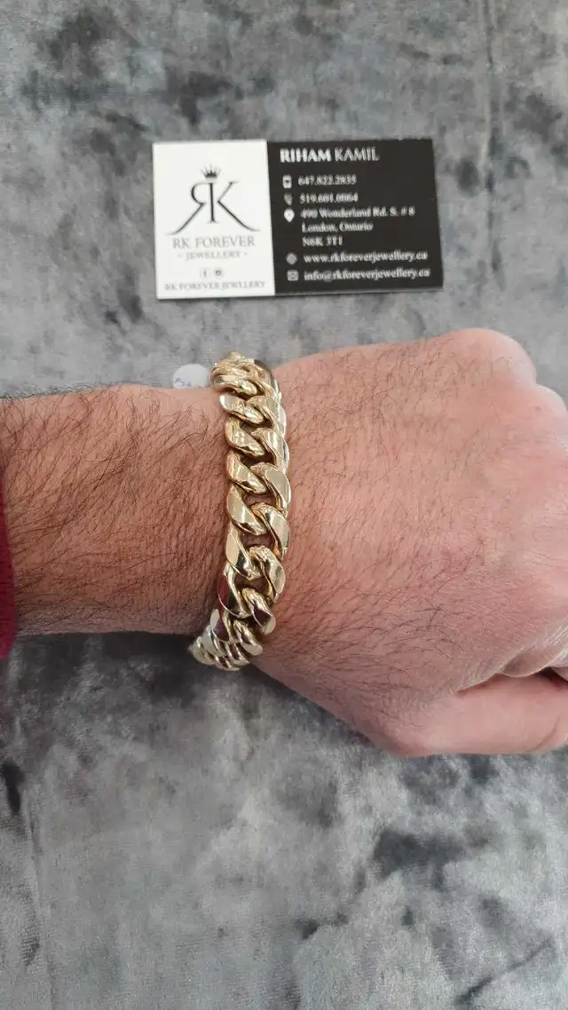 10k yellow gold bracelet # 356_5 - Photo 10