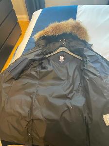 Manteau Canada goose modèle lorette bleu marine grandeur médium - Photo 6
