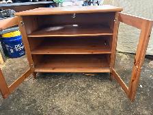 TV stand with glass doors - Photo 2