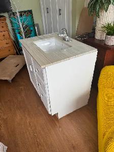 30 inch bathroom vanity with top and faucet $100 OBO