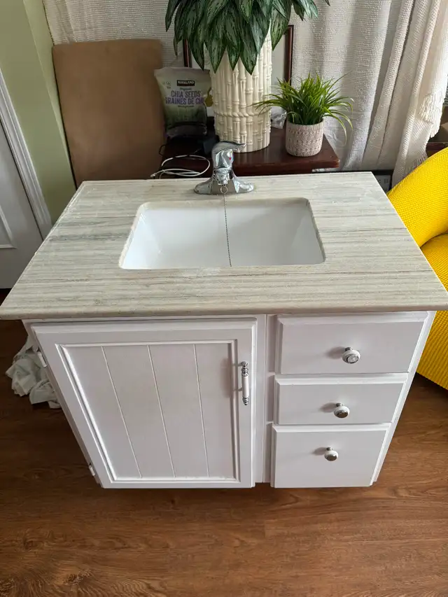 30 inch bathroom vanity with top and faucet $100 OBO - Photo 2