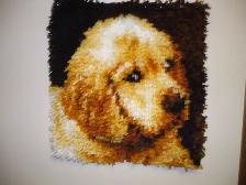 Latch Hooked Items ready to be penned to your wallr wall