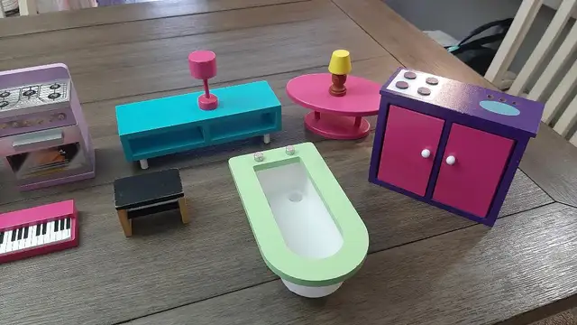 1/6 SCALE WOODEN DOLL FURNITURE! UNIQUE DEAL! - Photo 4