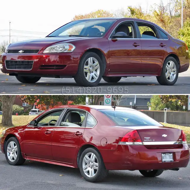 2011 Chevrolet Impala 69000 km pnues hiver non fumeur ni animaux