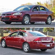 2011 Chevrolet Impala 69000 km pnues hiver non fumeur ni animaux