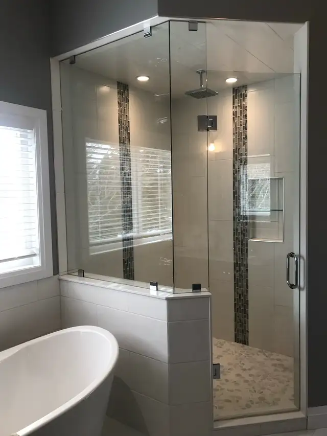 FRAMELESS SHOWER GLASS ENCLOSURES BATHTUB SLIDING GLASS DOOR ETC - Photo 4