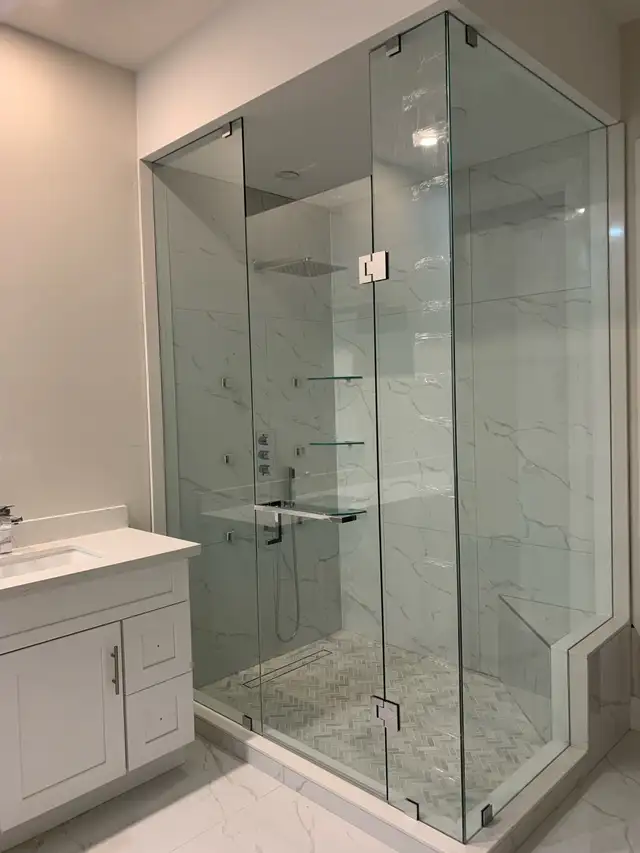 FRAMELESS SHOWER GLASS ENCLOSURES BATHTUB SLIDING GLASS DOOR ETC - Photo 10