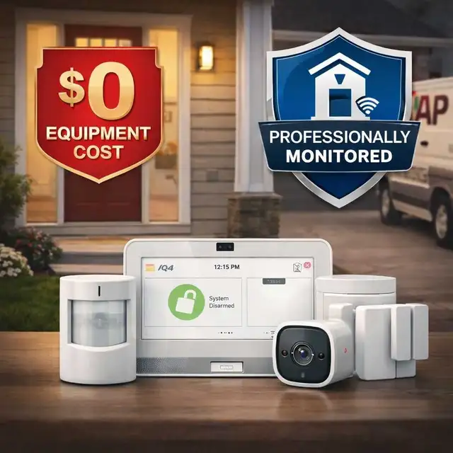 Monitored alarm systems for home or cottage