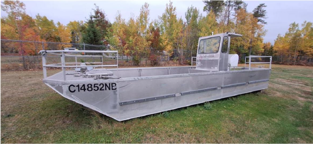 Barge en aluminium construction 2007 10'24'