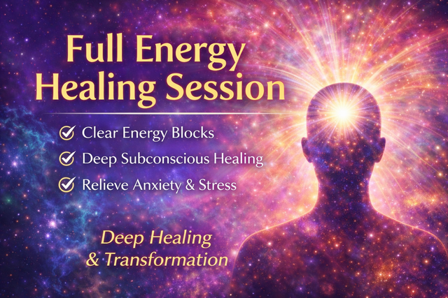 1:1 Energy Healing Session – Deep Block Clearing – Online