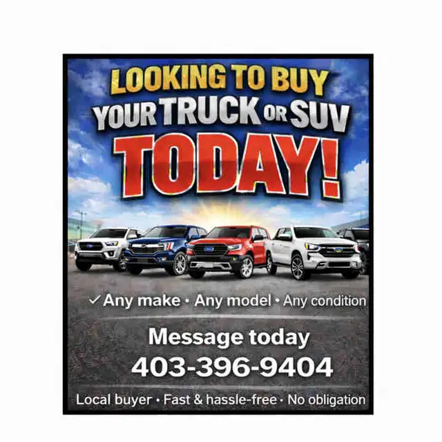 Looking to sell your Truck or SUV today?