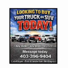 Looking to sell your Truck or SUV today?