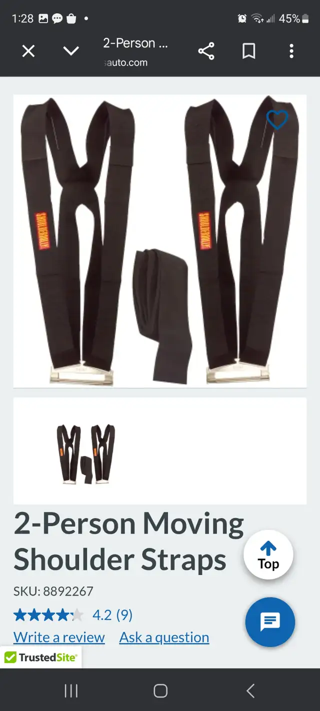 2 Person moving shoulder straps $40 BRAND NEW