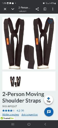 2 Person moving shoulder straps $40 BRAND NEW