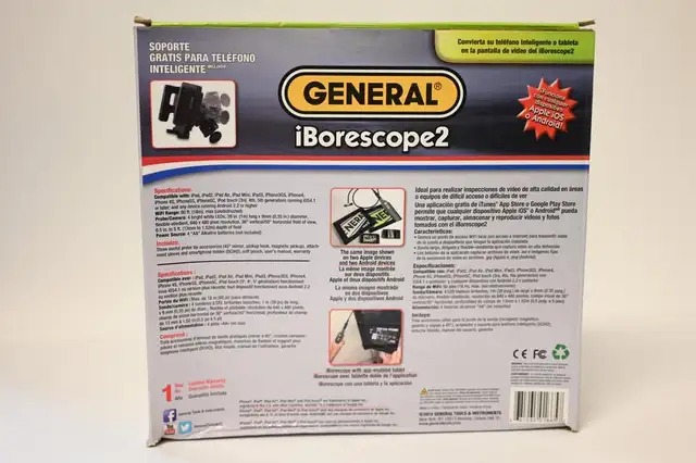 Video Inspection General iBorescope DCiS2 WiFi iPhone Ipad NEW - Photo 3