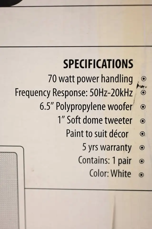 Vector Research IW65 2-Way 6.5' In Wall Loudspeakers 1 PairUSED - Photo 6