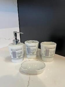 3 Sets for $10! 4-Piece Ceramic Bathroom Accessory Sets and More - Photo 5