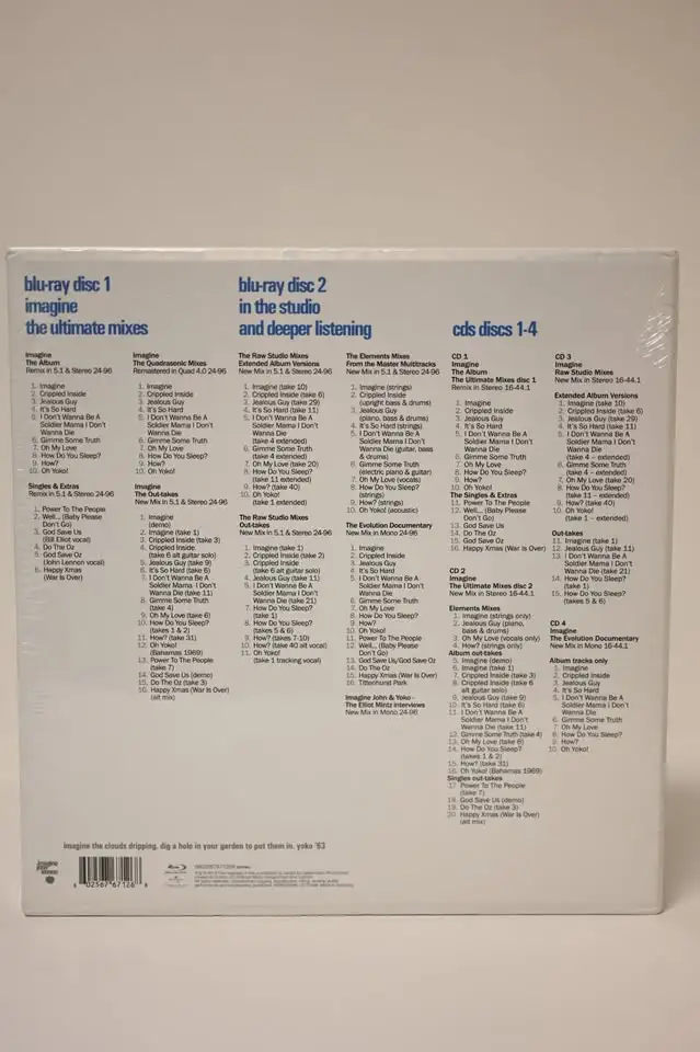 Imagine John Lennon the Ultimate Collection (4 Cd/2 Blu-Ray) NEW - Photo 4