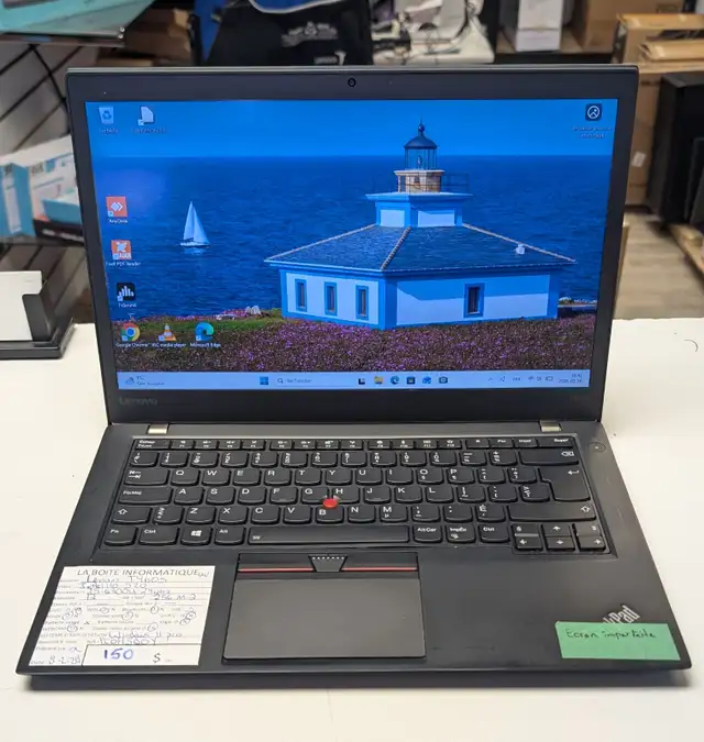 Laptop Lenovo ThinkPad T460s i5-6300U 12Go SSD 256Go M.2 HDMI