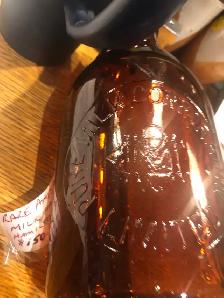 RARE  Amber  Milk Bottle  from Pure Milk Corp Ontario