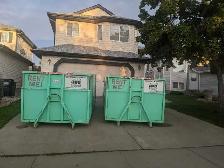 bin rental junk removal tree cutting call Bob 780 884 7800