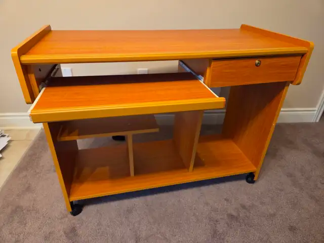 COMPUTER DESK HOME - GOOD CONDITION,  SOLID WOOD - Photo 3