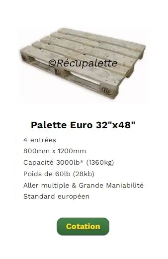 Palette de bois - wood pallet - À vendre/For sale - Photo 4