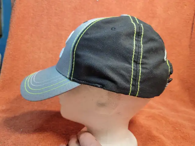 Toyota hat grey black neon stitching excellent shape - Photo 2