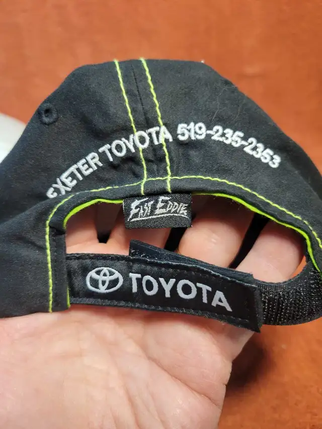 Toyota hat grey black neon stitching excellent shape - Photo 6
