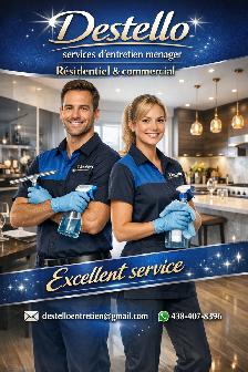 Débarrassez vous de la lourdeur du ménage. On s'en occupe!