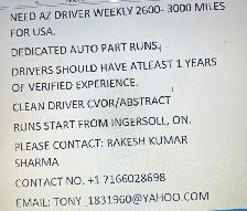 2 AZ Driver Needed