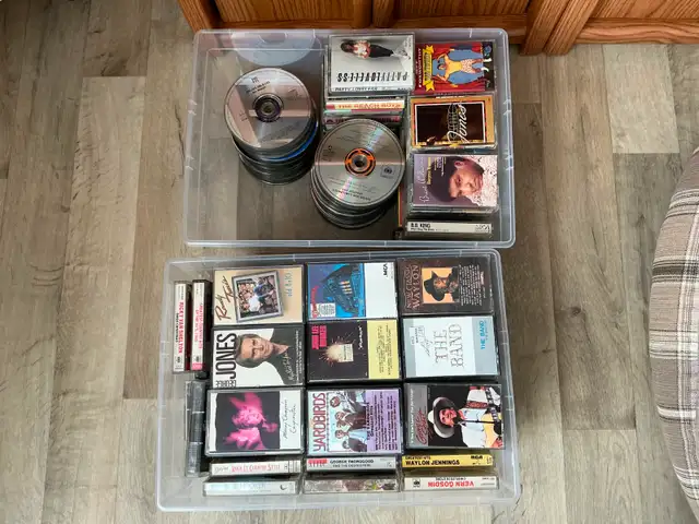 CASSETTES AND CDS