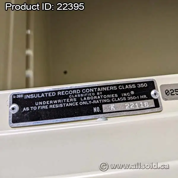 Tan 4 Drawer Fire Proof Legal Vertical File Cabinet, Locking - Photo 6