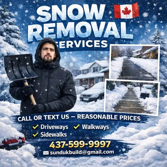 Snow removal service available