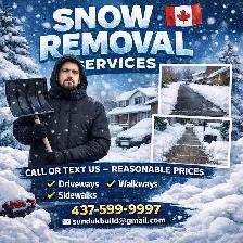 Snow removal service available