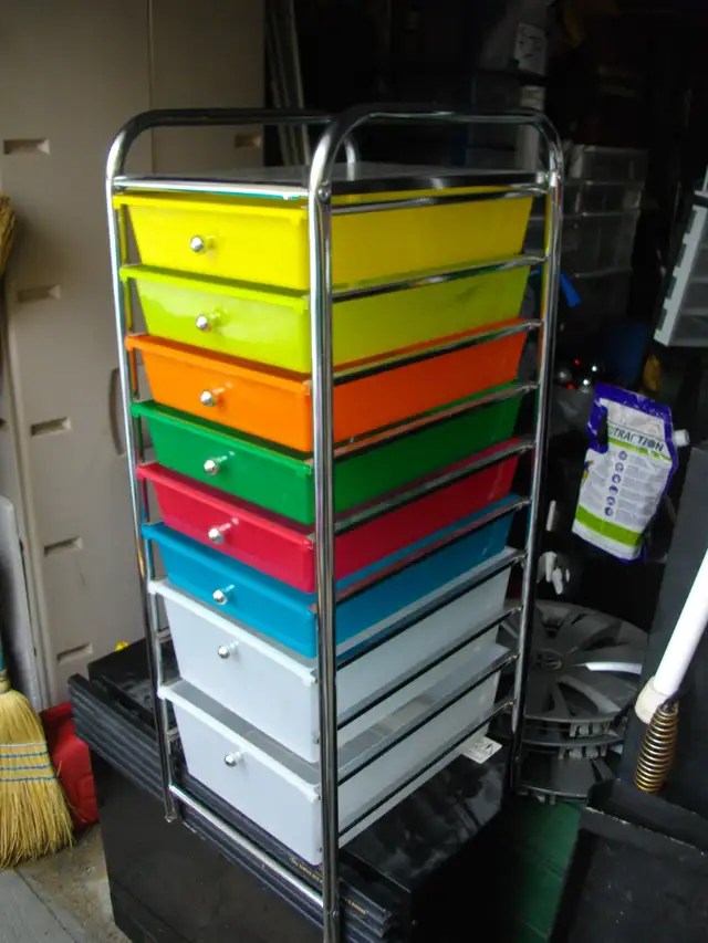 MULTY DROWER STORAGE RACK