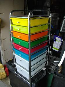 MULTY DROWER STORAGE RACK