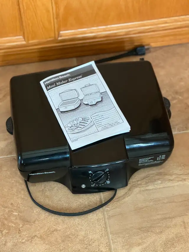 HAMILTON BEACH MEAL MAKER EXPRESS Model 25325  Indoor Grill - Photo 3