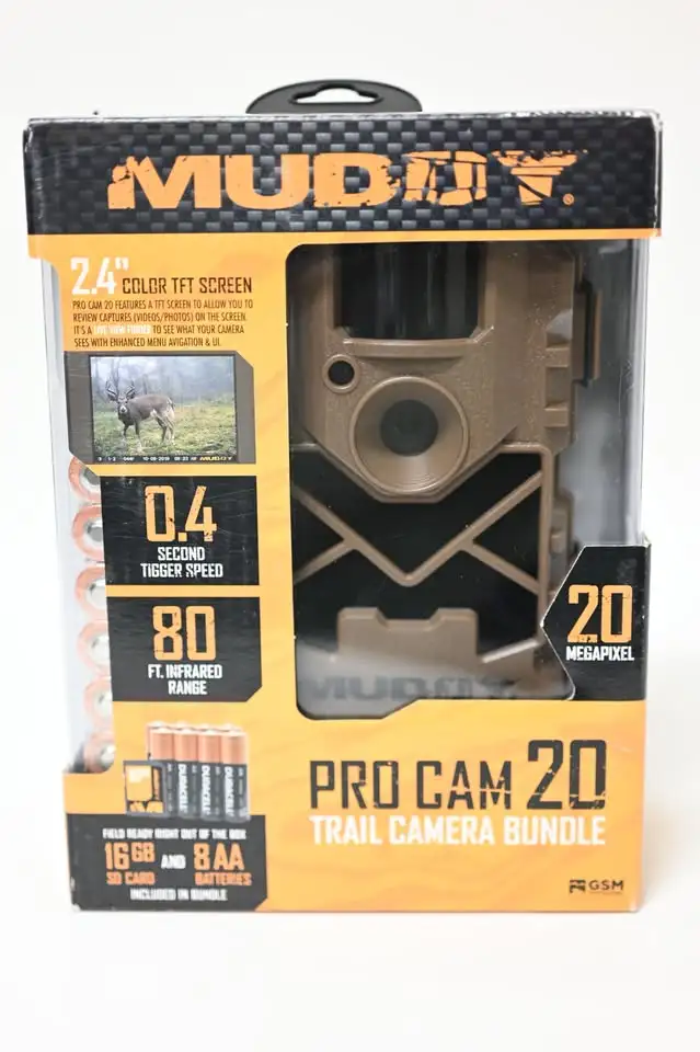 Trail Camera Muddy Pro Cam 20 come with 16gb SD, AA battery NEW