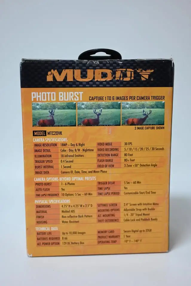 Trail Camera Muddy Pro Cam 20 come with 16gb SD, AA battery NEW - Photo 3