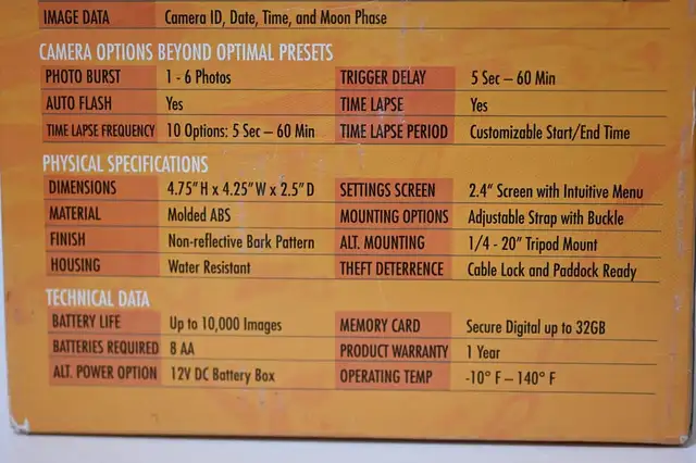 Trail Camera Muddy Pro Cam 20 come with 16gb SD, AA battery NEW - Photo 10