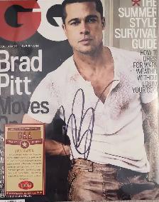 BRAD PITT CERTIFIED AUTOGRAPH