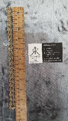 10k yellow gold chain #357_9 - Photo 7