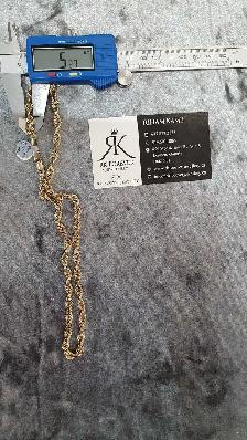 10k yellow gold chain #357_9 - Photo 8