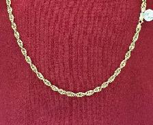10k yellow gold chain #357_9 - Photo 9