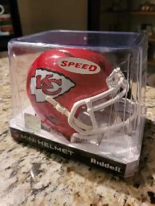 PATRICK MAHOMES SIGNED MINI HELMET