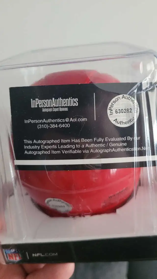 PATRICK MAHOMES SIGNED MINI HELMET - Photo 3