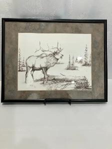 2000 artist signed Wildlife Sketching