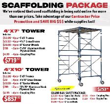 Scaffolding Tower Contractor Price SALE!